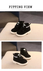 Kids' Plush-Lined Winter Boots, Warm Snow Shoes