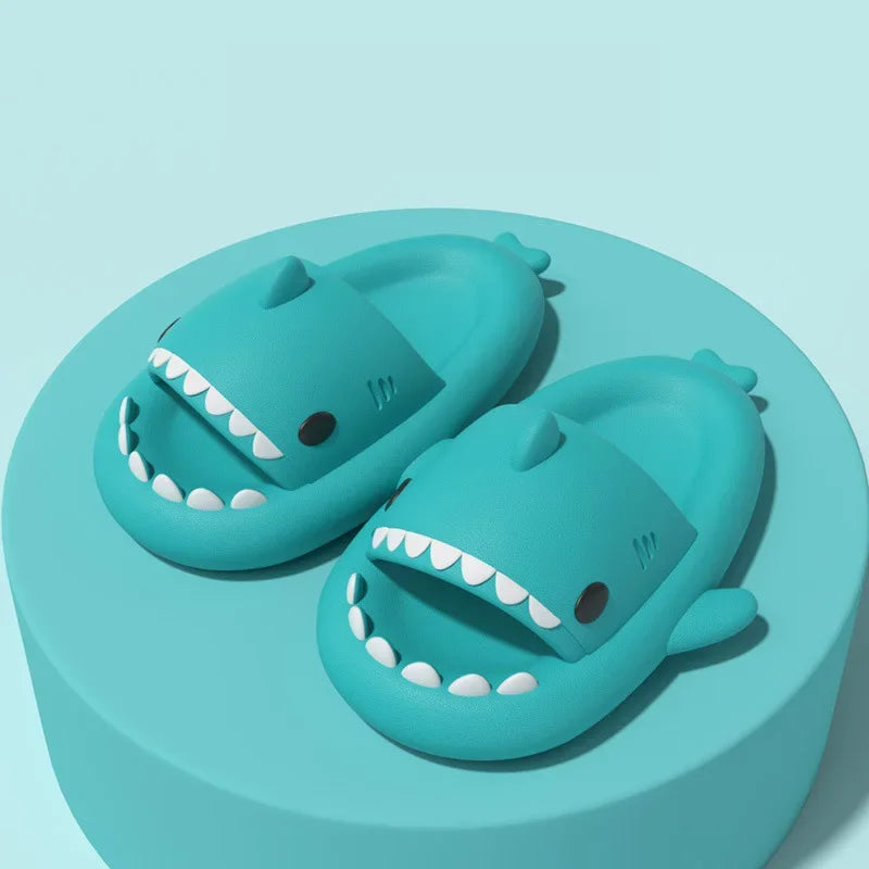 Kids' Shark Flip Flops, Non-Slip EVA Pool Sandals