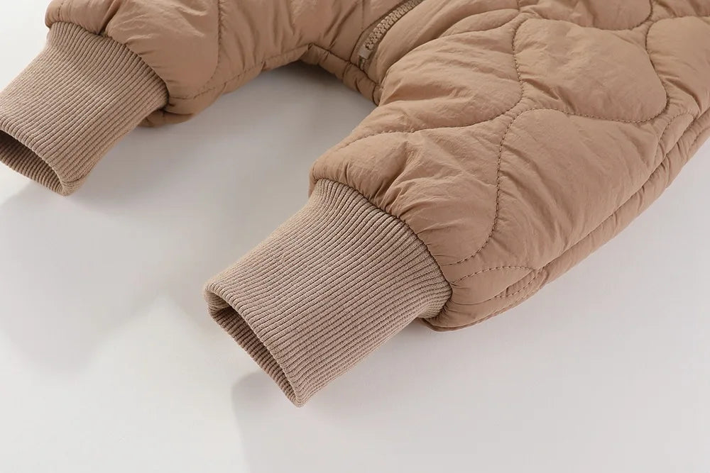 Baby Plush Cotton Jumpsuit, Thick Winter Snowsuit