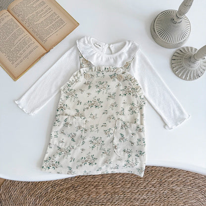 Ruffled Floral Print Dress