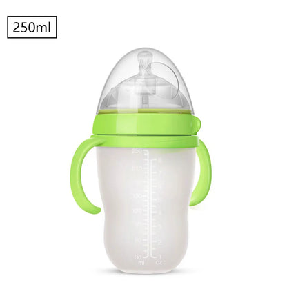 Baby Bottle with Silicone Handle