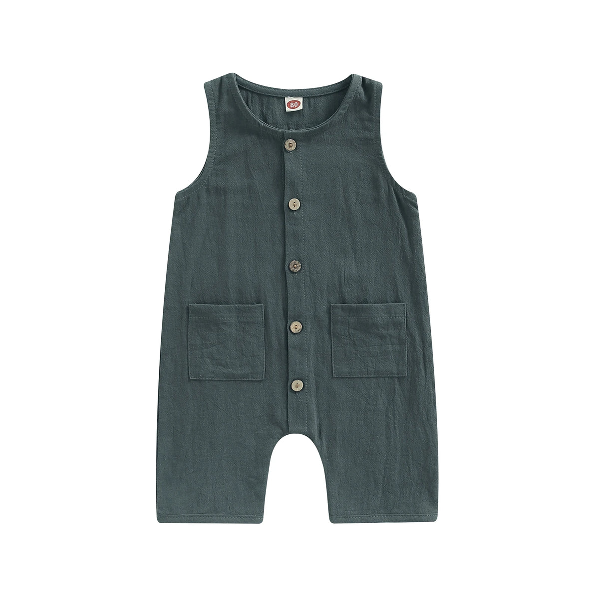 Button Down Baby Romper