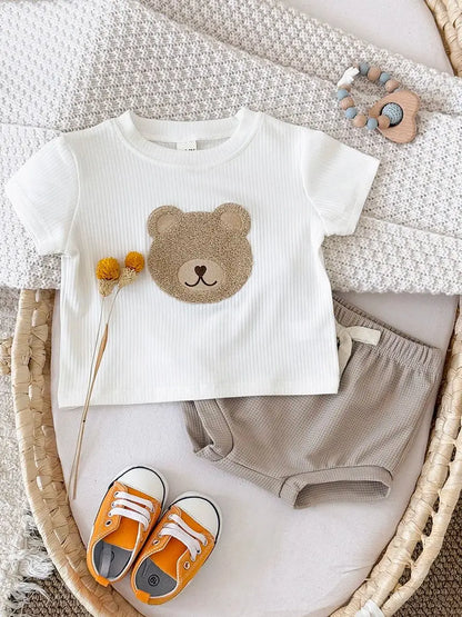 Korean Short Sleeved T-shirt Set
