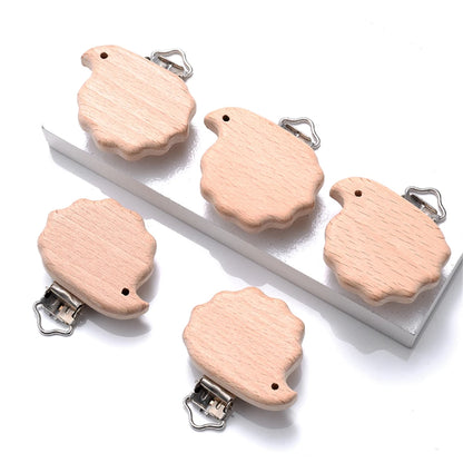 Wooden Animal Pacifier Clips Holder - PAMU8