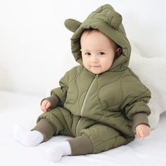 Baby Plush Cotton Jumpsuit, Thick Winter Snowsuit