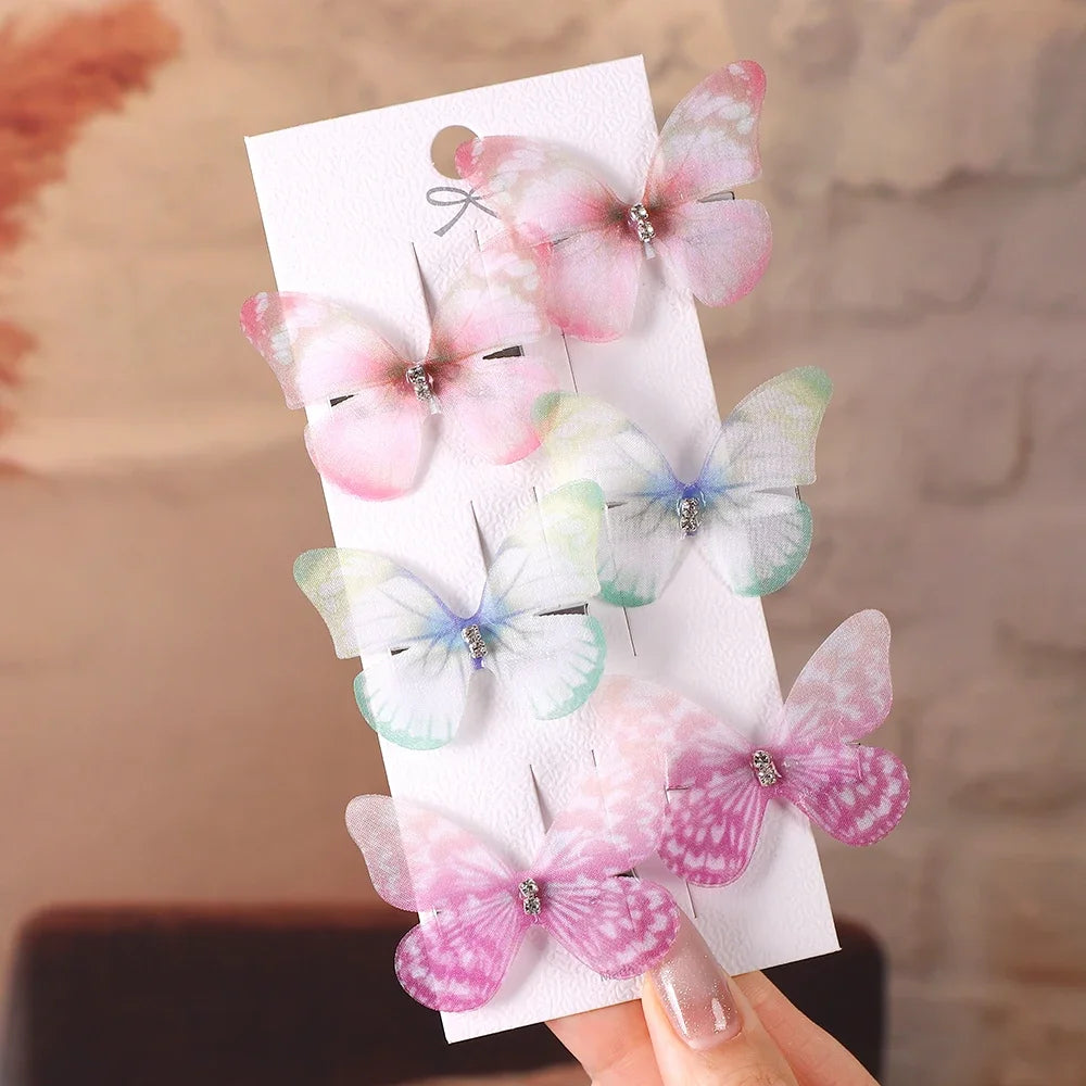 6Pcs Butterfly Hairpins