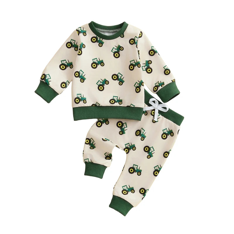 Kids Tractor Print Sweatshirt