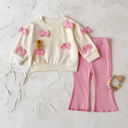 Girls Embroidery Top+Pants