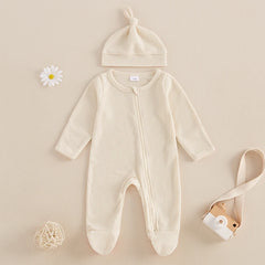 Waffle Knit Baby Jumpsuit