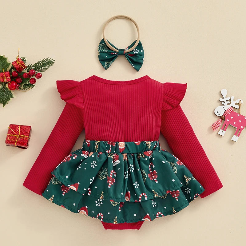 Long Sleeve Santa Romper