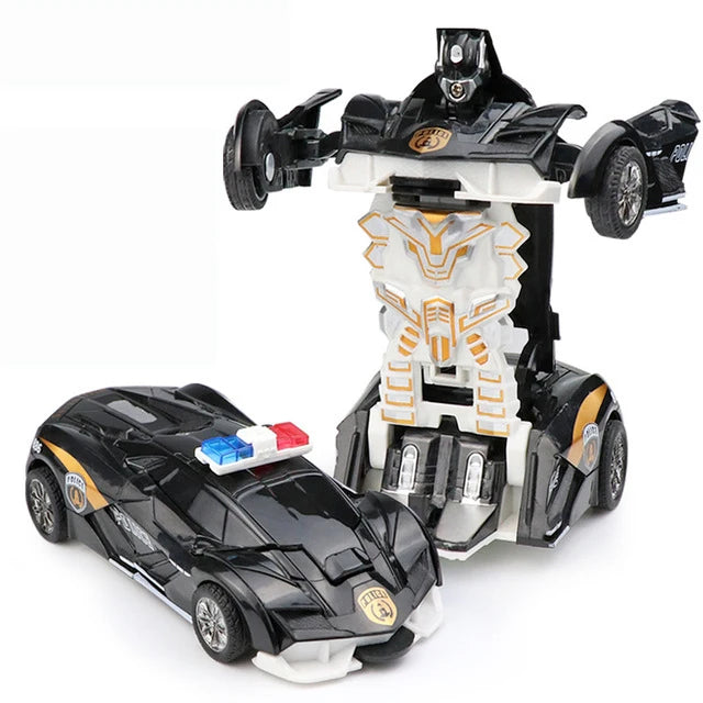 Mini 2 In 1 Car Toys  Robot Car