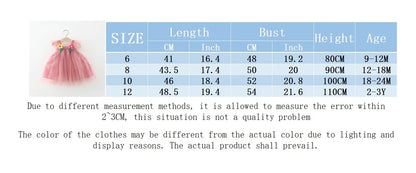 Baby Girl Dresses Summer Mesh Flower Girl Dresses Cute Halter Girl Princess Dresses Baby Clothes Girl ﻿