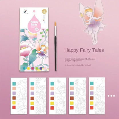 Portable Children Watercolor Painting Book - PAMU8