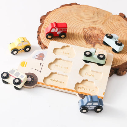 Wooden Animal Puzzles Baby Toys