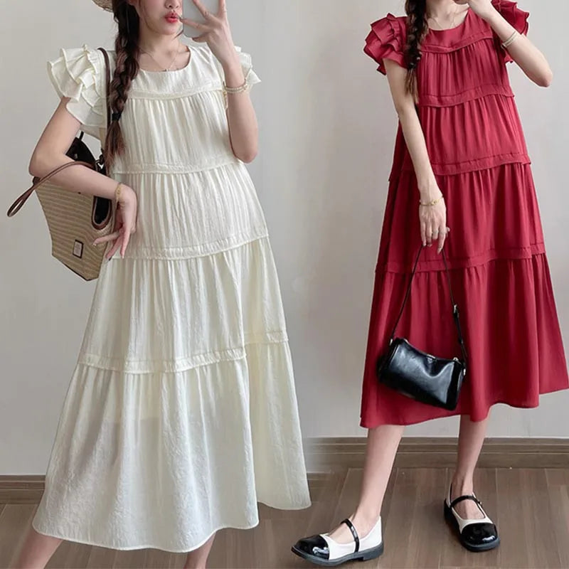 V-Neck Maternity Dress