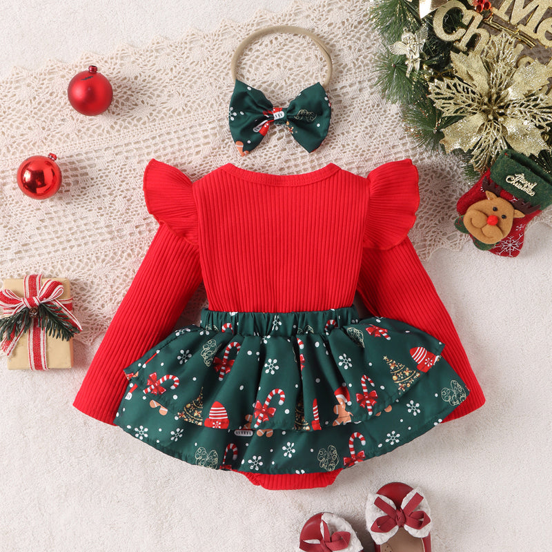 Long Sleeve Santa Romper