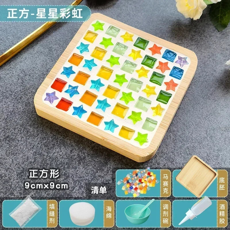 Handmade DIY Mosaic Cup Mat Toys