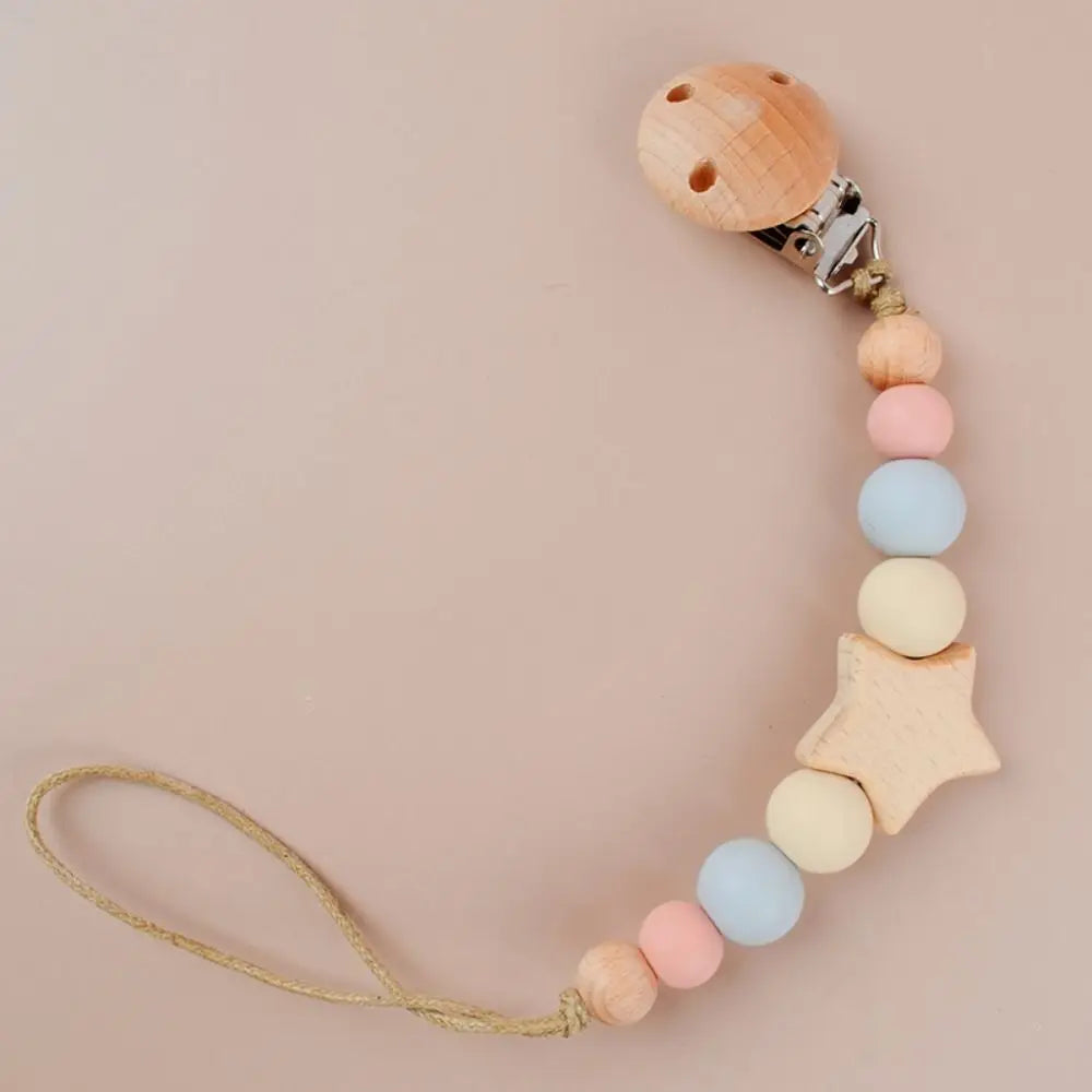 Wood Baby Pacifier Chain - PAMU8