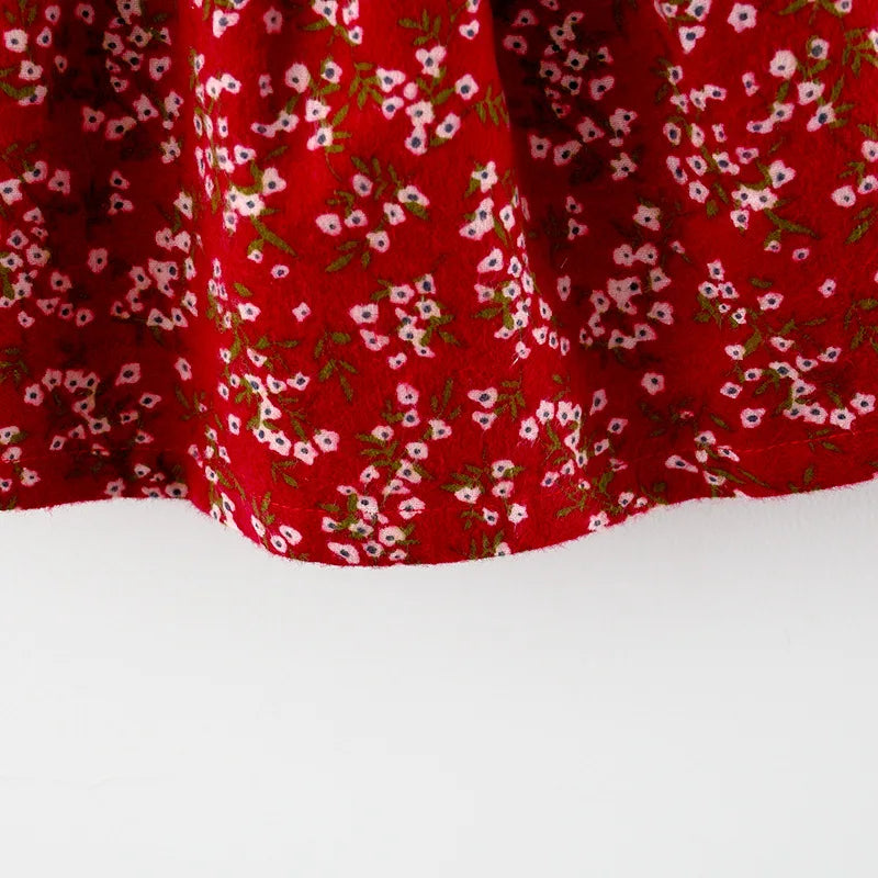 Long Sleeve Printed Princess Dress