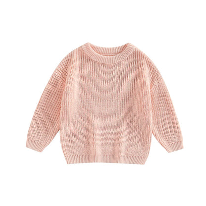 Newborn Knitwear Long Sleeve Cotton Pullover Tops - PAMU8