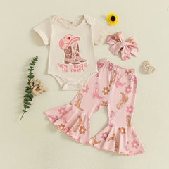 Western Short Sleeve Romper