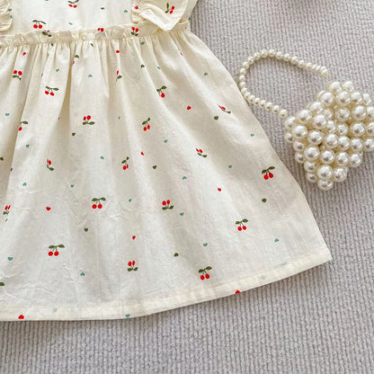 Cherry Girls Bow Jumpsuit