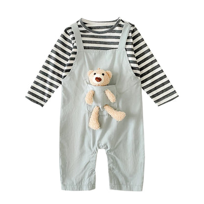 Jumpsuits Striped Casual Cotton