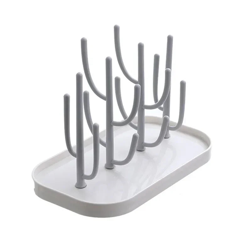 Dust-Free Bottle Shelf Drying Rack