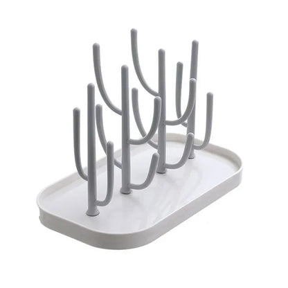 Dust-Free Bottle Shelf Drying Rack