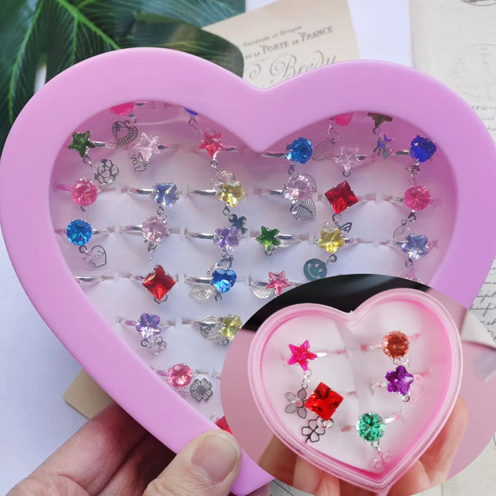 Cute Cartoon Kids Rings Set for Girls | PAMU8