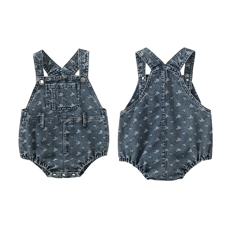 Baby Girl Denim Romper