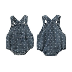 Baby Girl Denim Romper