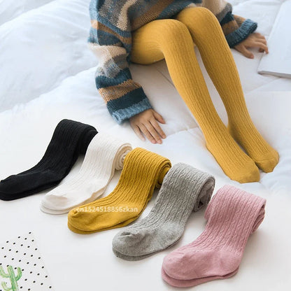 Baby Girl Tights Solid Cotton