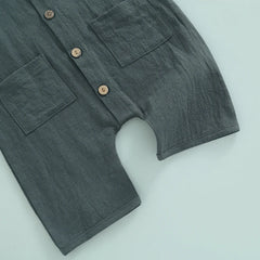 Button Down Baby Romper