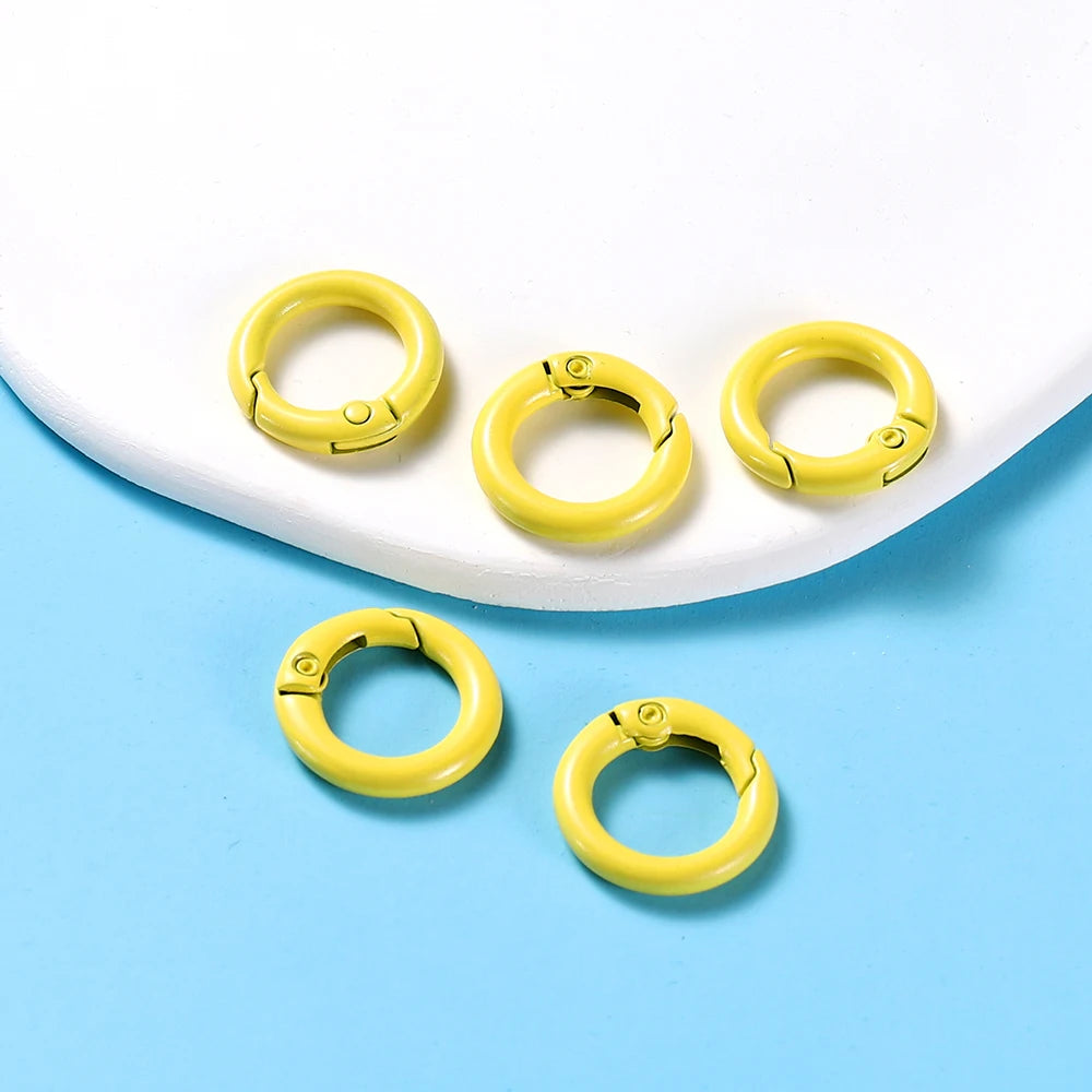 Metal O-Ring Keychain Clasps, 5-Pack Craft Clips