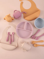 Baby Silicone Feeding Set, 9-Piece Weaning Starter Kit