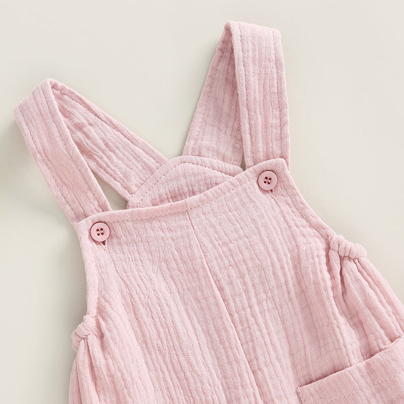 Solid Sleeveless Baby Romper