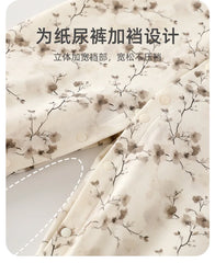 Spring Velvet Printed Baby Suit