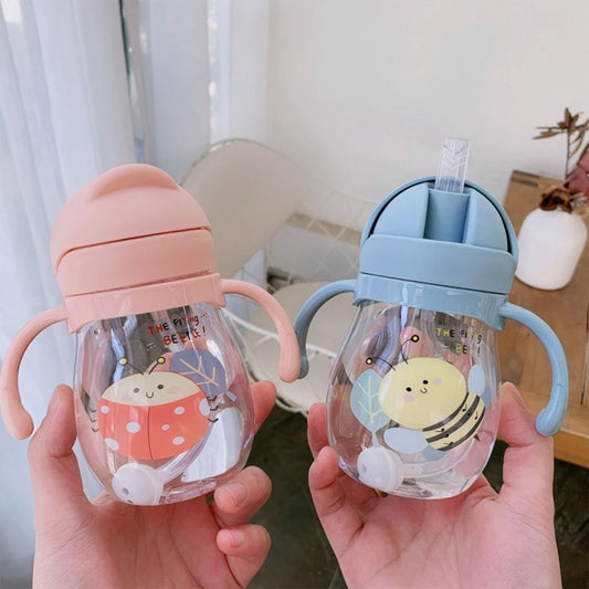 Bee Pattern Straw Mug