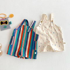 Kids' Spring Jumpsuit, Unisex Casual Romper