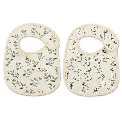 2pcs Waterproof Baby Bibs