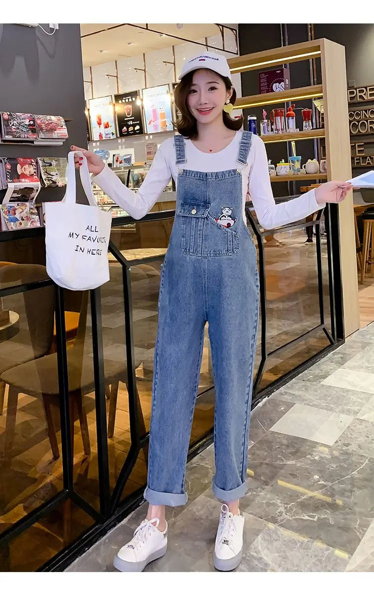 Maternity Jumpsuit Set, Spring and Fall Pregnancy Wear