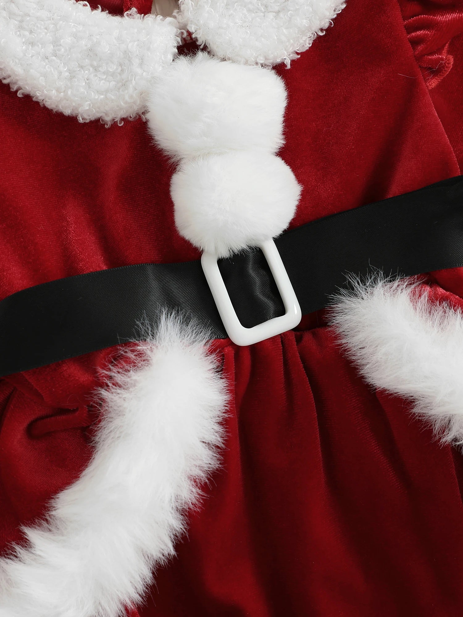 Plush Patchwork Christmas Jumpsuit