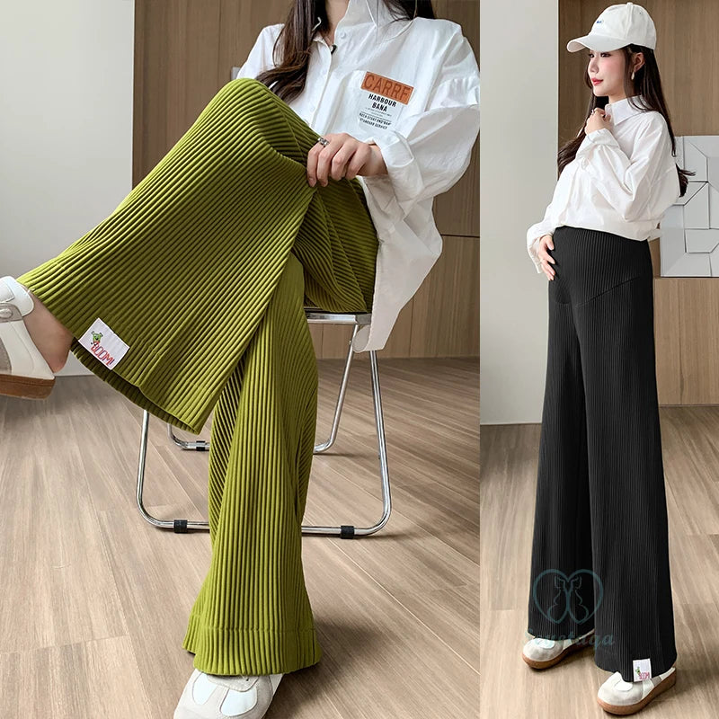 Pleated Maternity Pants