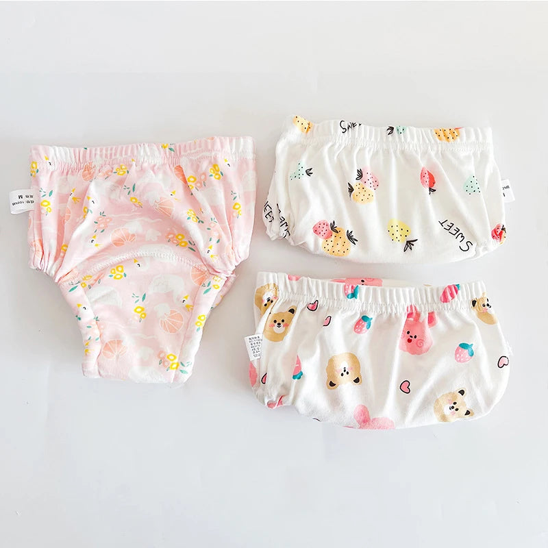 Reusable Cloth Diapers, 3-Pack Washable Training Pants
