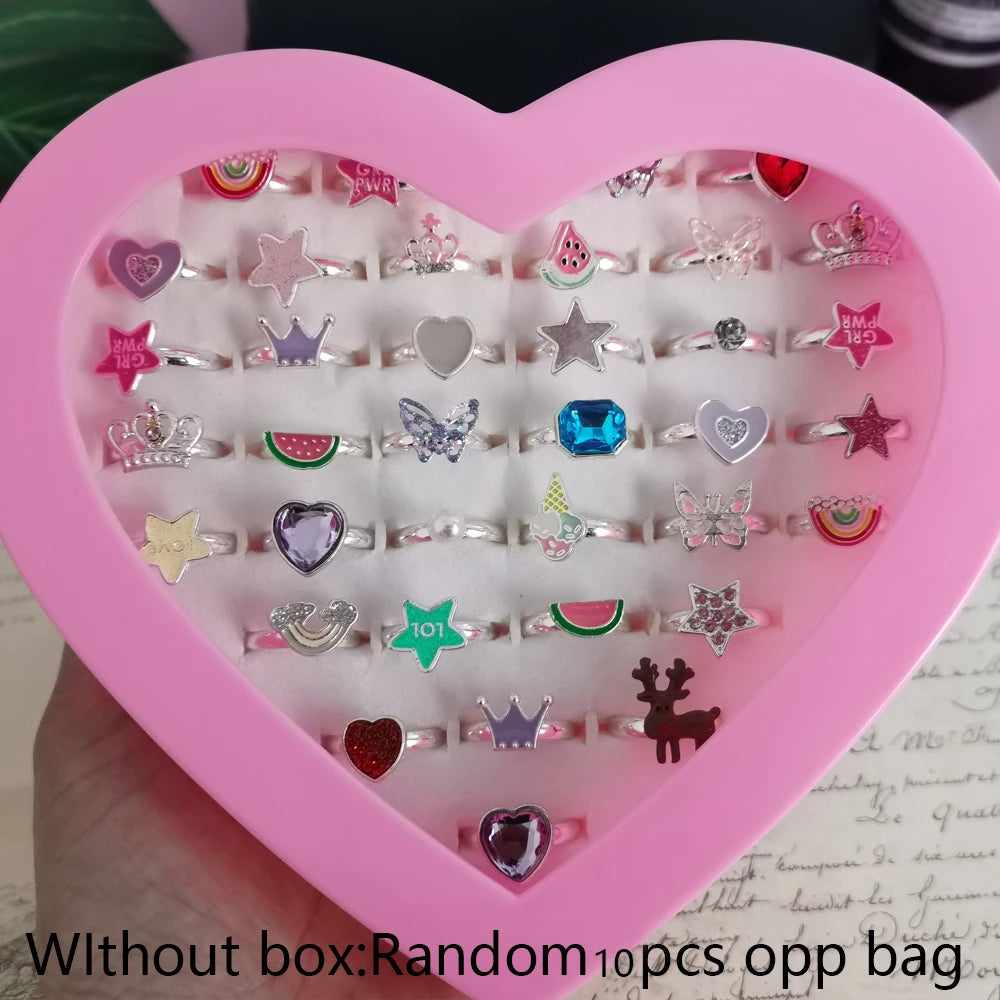 Cute Cartoon Kids Rings Set for Girls | PAMU8