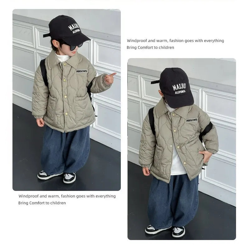 Cozy Plus Velvet Kids Coat