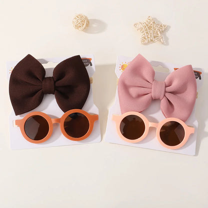 2Pcs/set hair band glasses