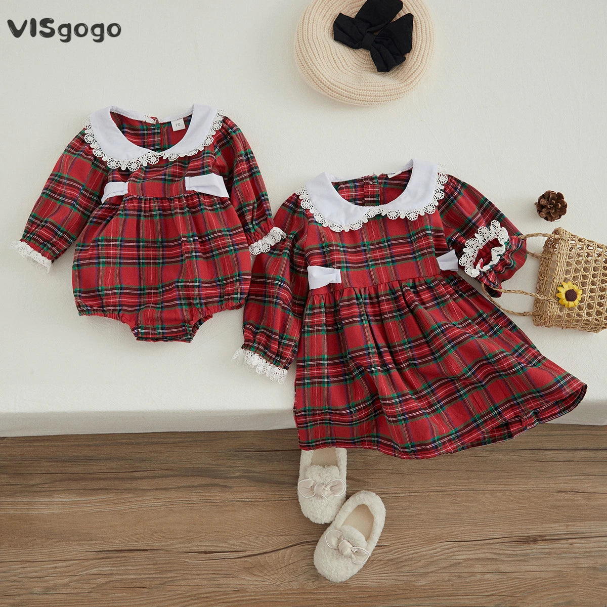 Toddler Baby Plaid Dress