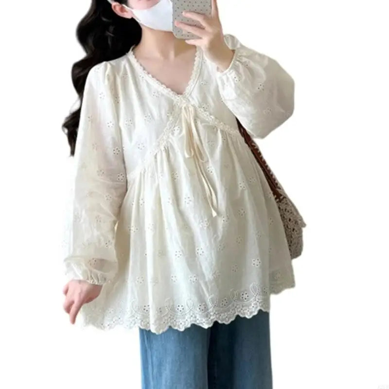 Lace Maternity Shirt
